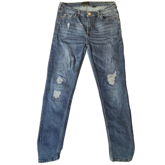 Jeans By Buffalo Women Skinny Jeans size 29 (8) Blue Mid Rise Stretch Boot Cut - Picture 1 of 12